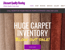 Tablet Screenshot of discountqualityflooring.com